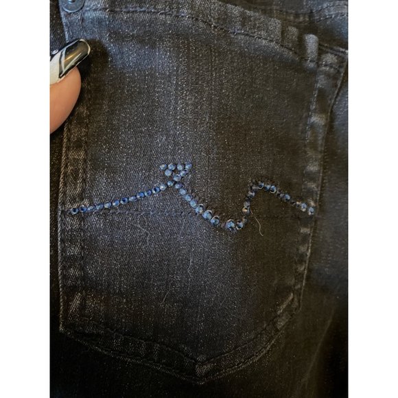 Seven 7 for all mankind black womens jeans size 25 bootcut - Picture 7 of 8